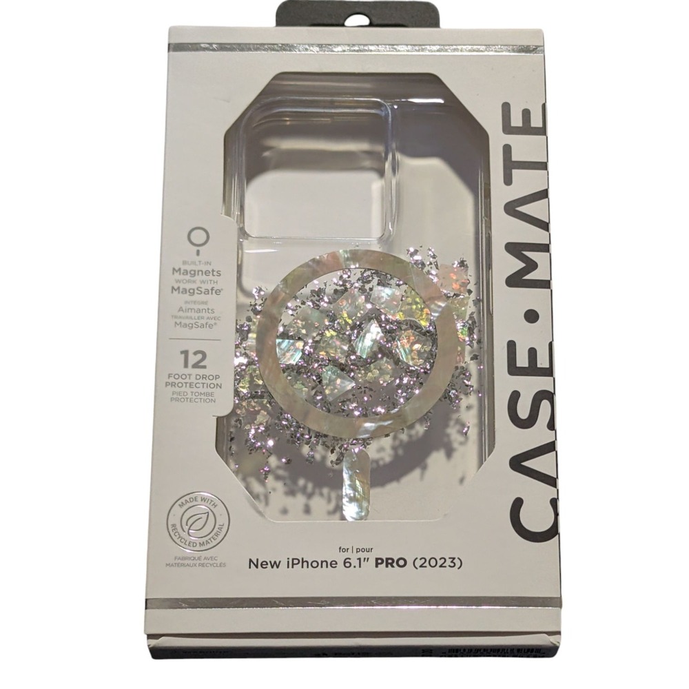 O3. Case-Mate Karat Touch of Pearl W/MagSafe Case For iPhone 15 Pro